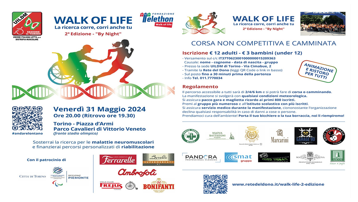 A Torino la versione by night della Walk of Life 2024 #andarelontano