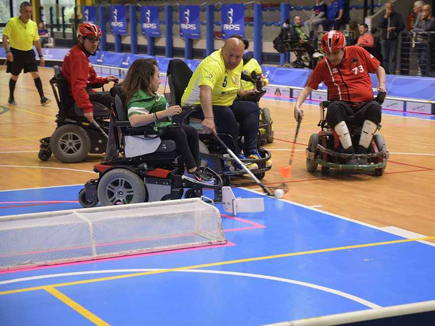 partita del magic torino squadra di powerchair hockey